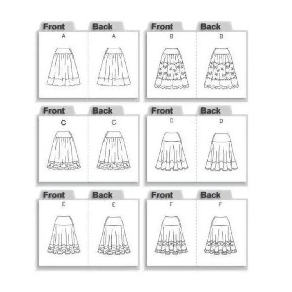 Vogue Sewing Pattern‎ 8295 Skirt Misses Petite Size 6-12